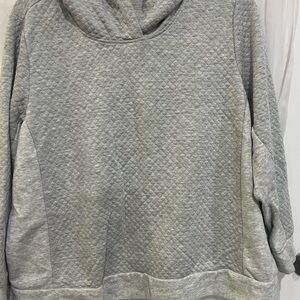 Gray Quilted Hoodie and Pants SET